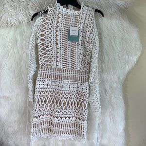 Miss Guided White Lace Dress New With Tags Size 4